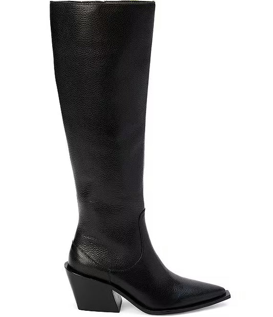 Matisse Footwear Antony Knee High Boots in Black Leather