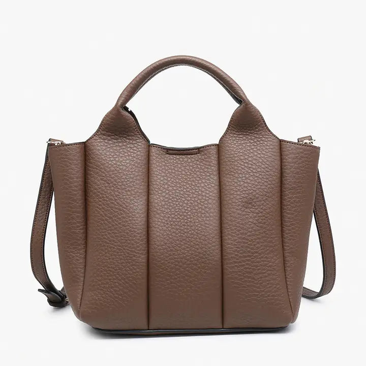 Paneled Satchel Bag