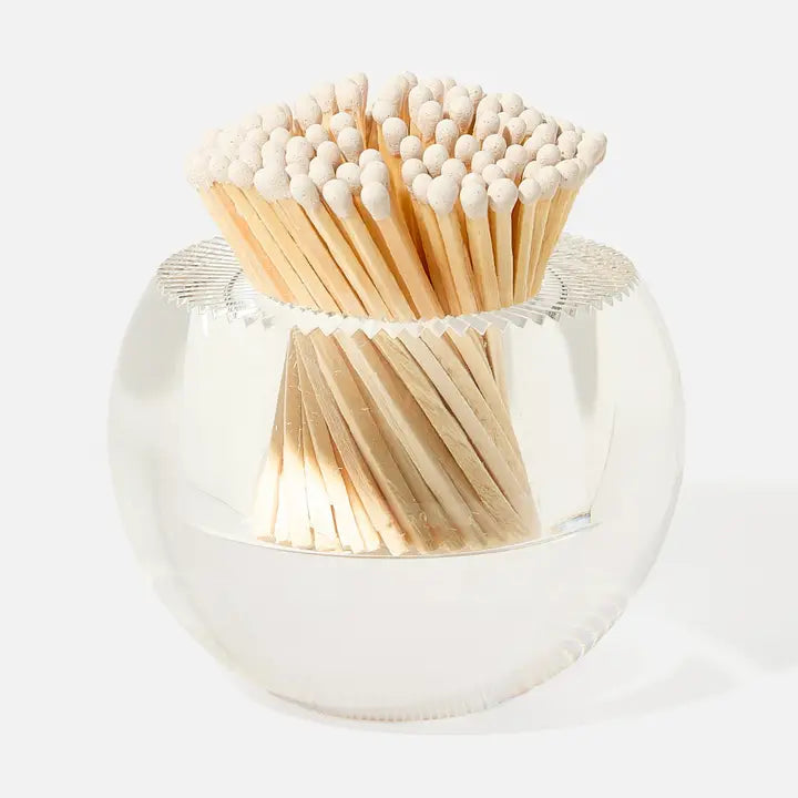 Acrylic Round Match Striker with White Matches