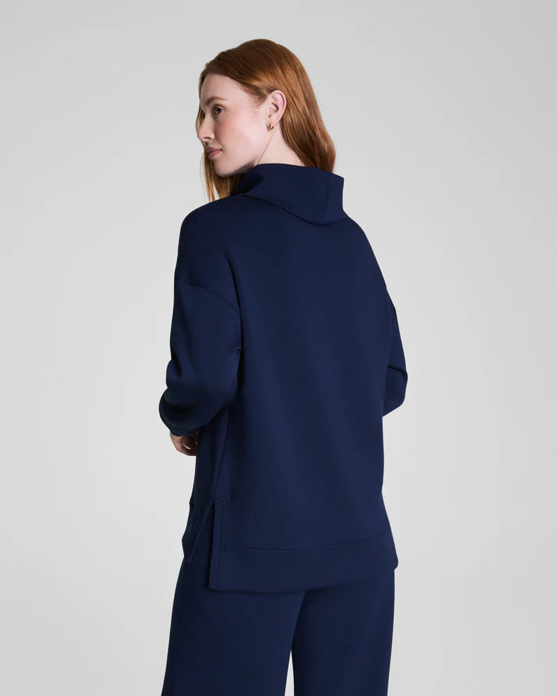 Spanx Air Essentials Turtleneck Tunic in Timeless Navy