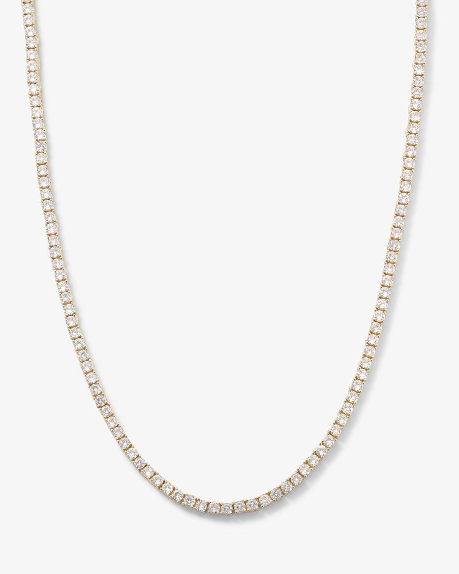 Melinda Maria Heiress Tennis Necklace in Gold