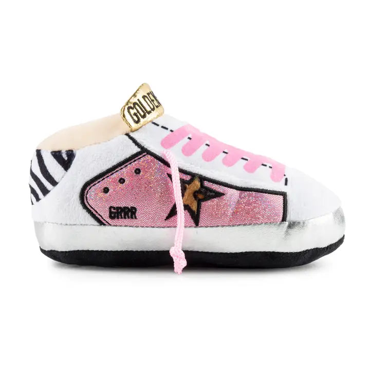 Golden Pooch Sneaker Dog Toy in Pink