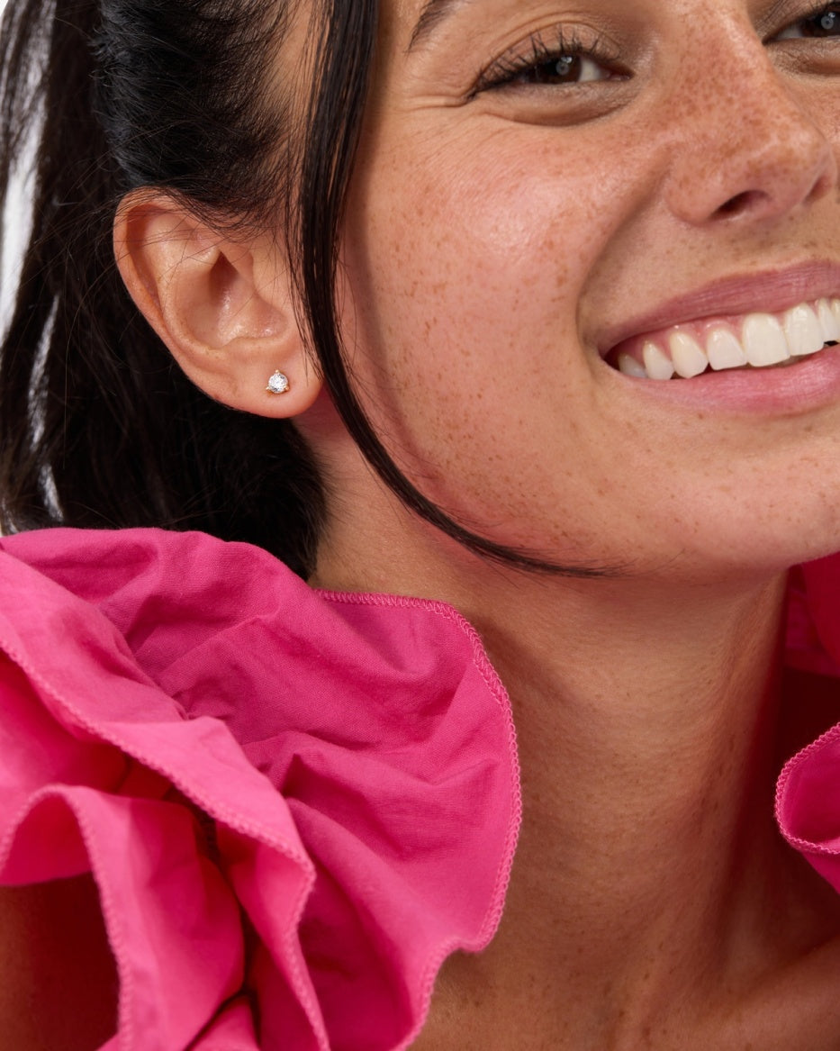 Melinda Maria Not Your Basic Studs in Gold