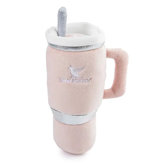 Snuggly Cup Dog Toy in Blush