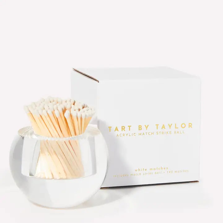 Acrylic Round Match Striker with White Matches
