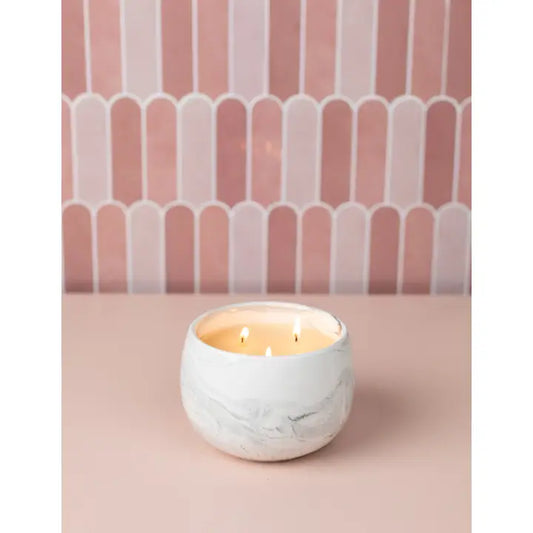 Marble 3 Wick Candle in Sweet Grace