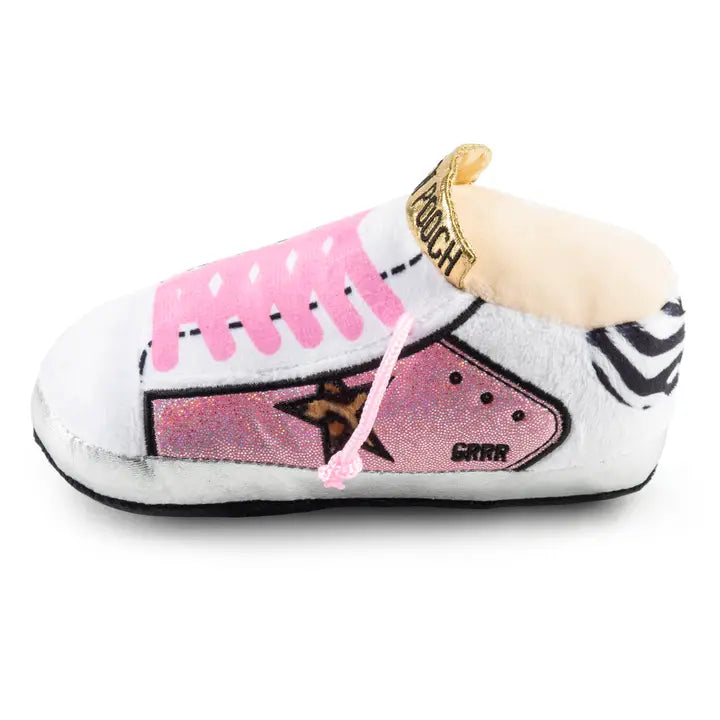 Golden Pooch Sneaker Dog Toy in Pink