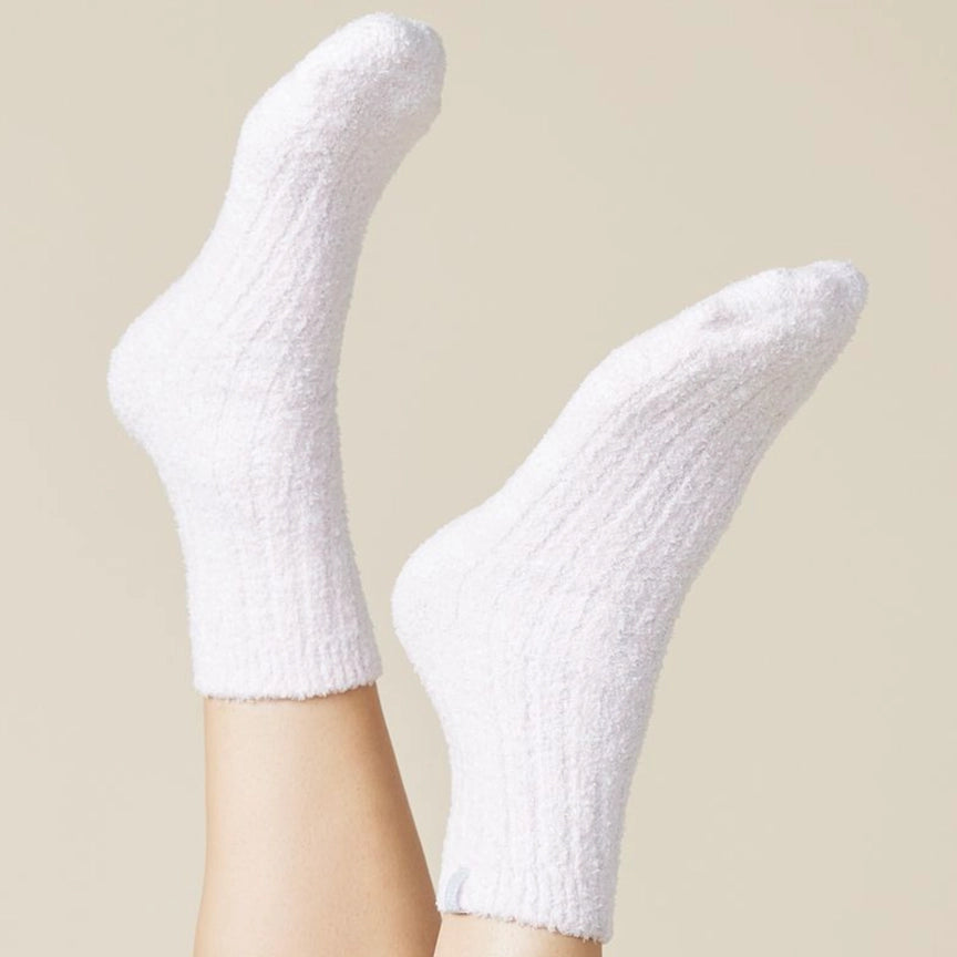 Softies Fuzzy Crew Socks with Non-Slip Grippers