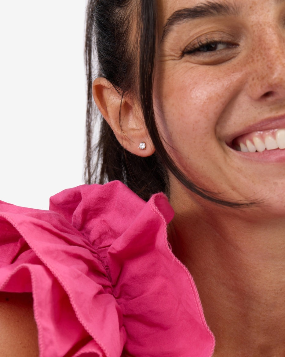 Melinda Maria Not Your Basic Studs in Silver