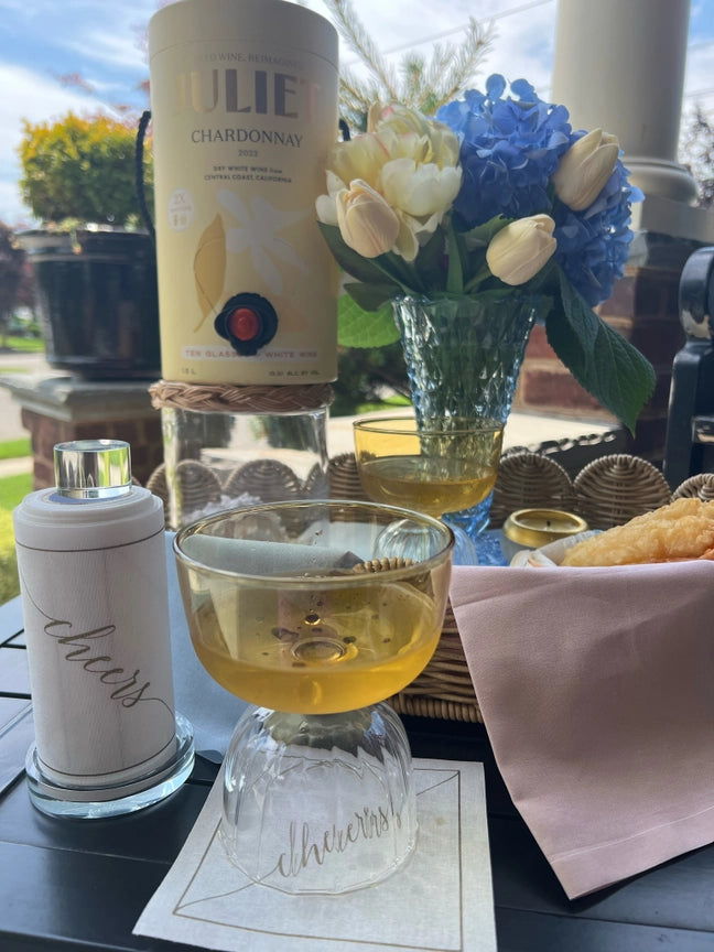 Glass Rolled Cocktail Napkin Stand
