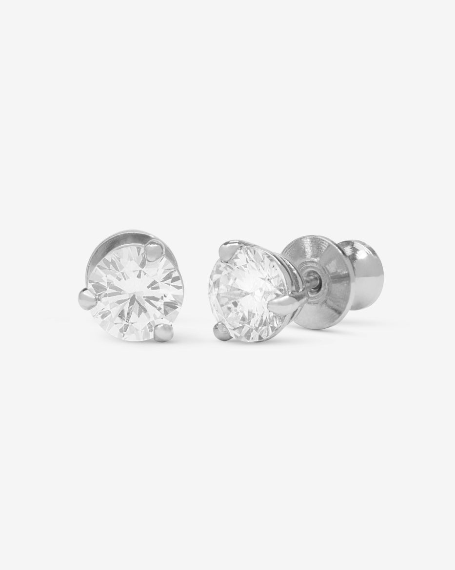 Melinda Maria Not Your Basic Studs in Silver