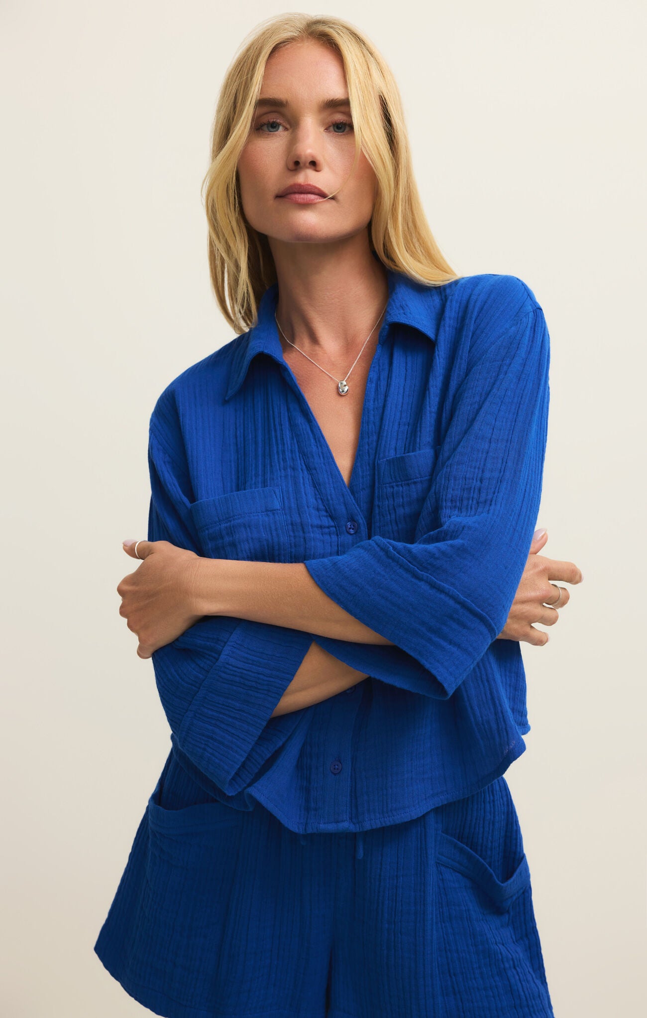 Z Supply Helena Shirt in Nautical