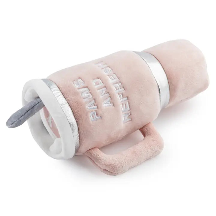Snuggly Cup Dog Toy in Blush