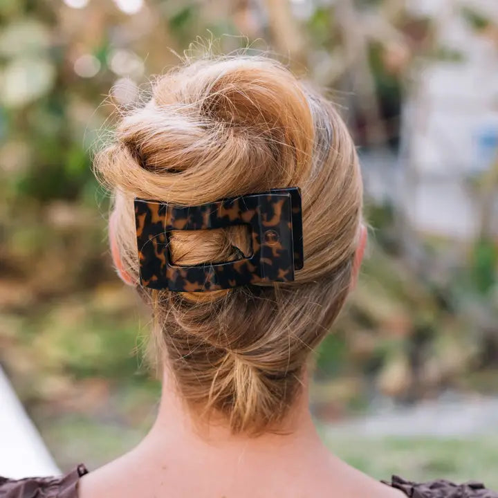 Teleties Flat Rectangle Hair Clip in Large
