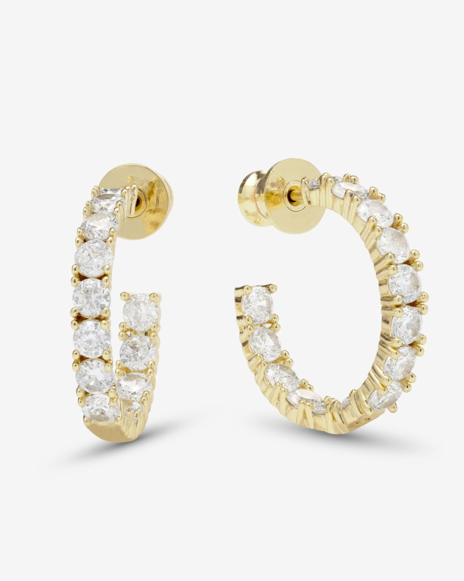 Melinda Maria Heiress Hoops in Gold