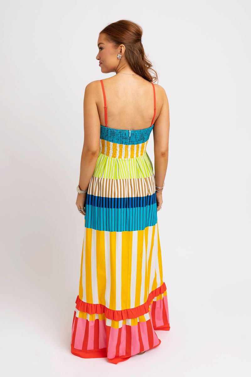 Karlie Striped Cami Maxi in Multicolor
