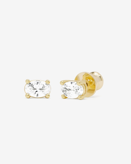 Melinda Maria Hello Gorgeous Studs in Gold