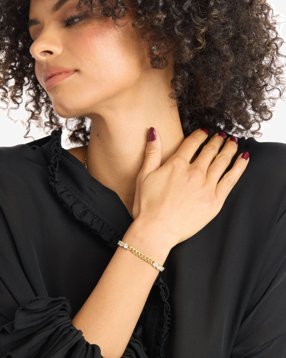 Melinda Maria Baby Julian's Obsessed with Diamonds Bracelet Gold