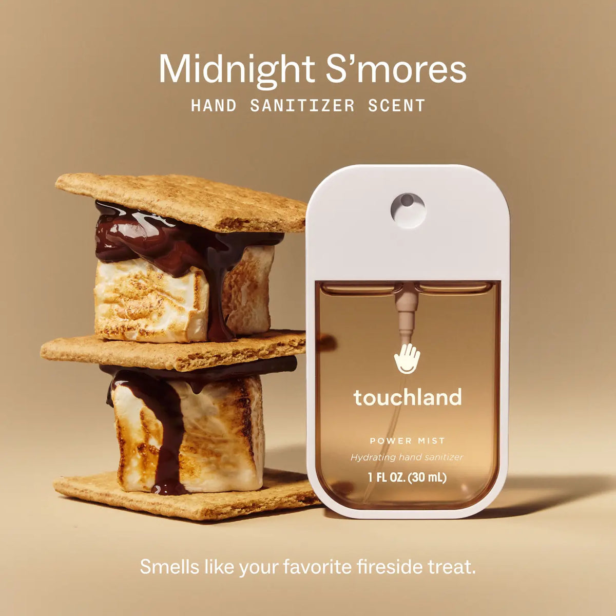 Touchland Hand Sanitizer in Midnight S'mores