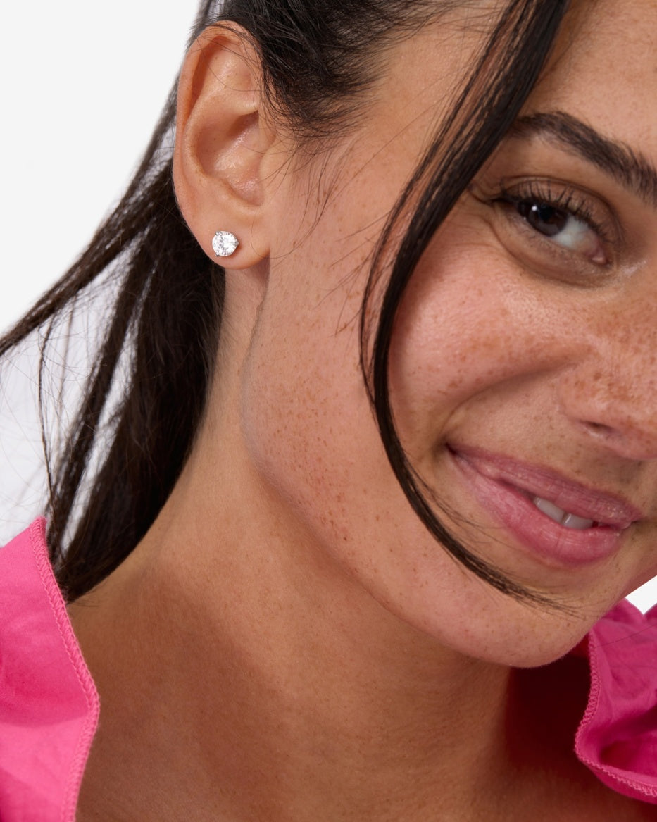 Melinda Maria Not Your Basic Studs in Silver