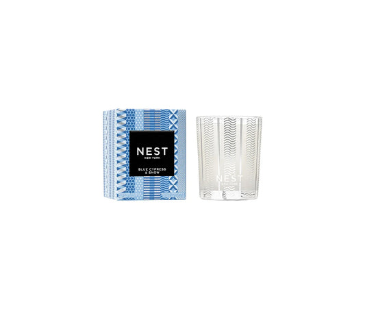 Nest Fragrances Votive Candle in Blue Cypress & Snow