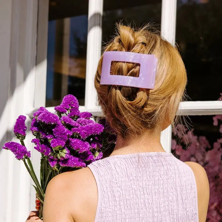 Teleties Flat Rectangle Hair Clip in Large