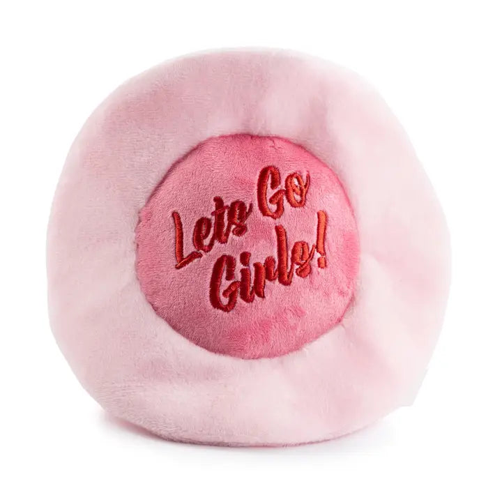 Cowgirl Hat Dog Toy in Pink Let's Go Girls