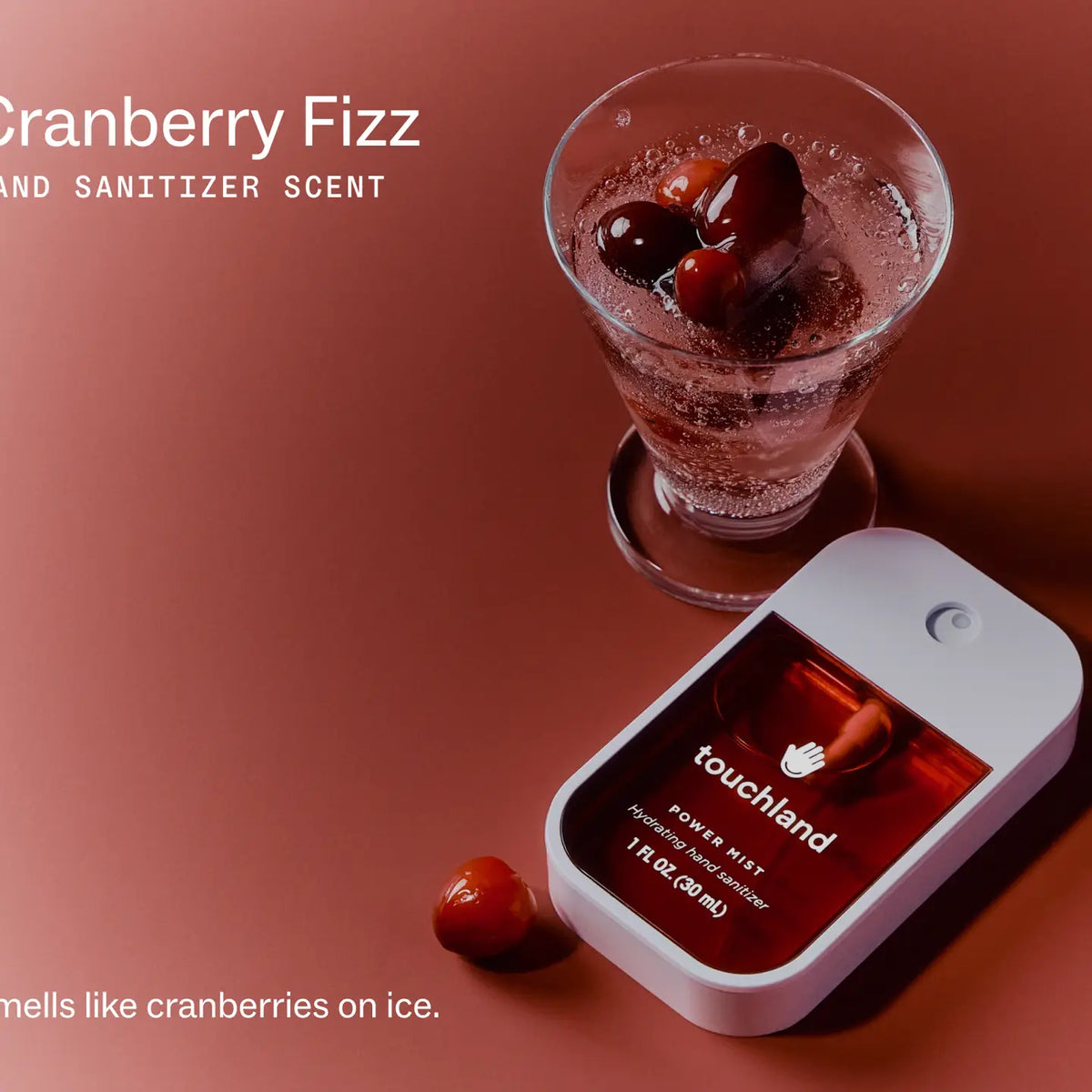 Touchland Hand Sanitizer in Cranberry Fizz