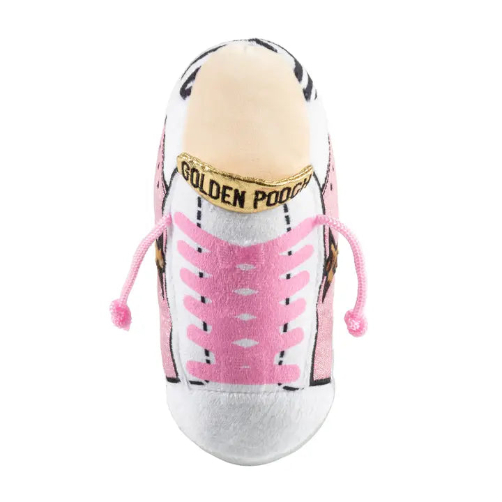 Golden Pooch Sneaker Dog Toy in Pink