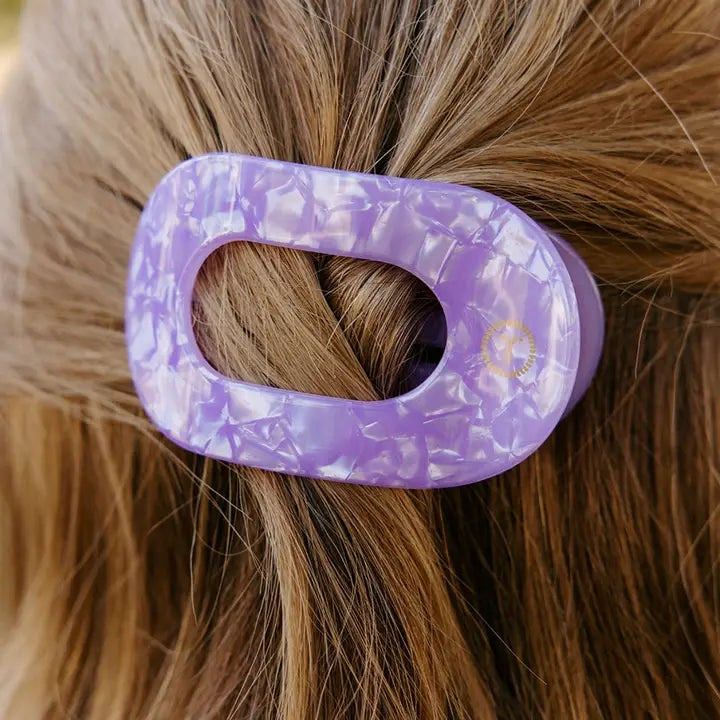 Teleties Flat Round Clip in Medium