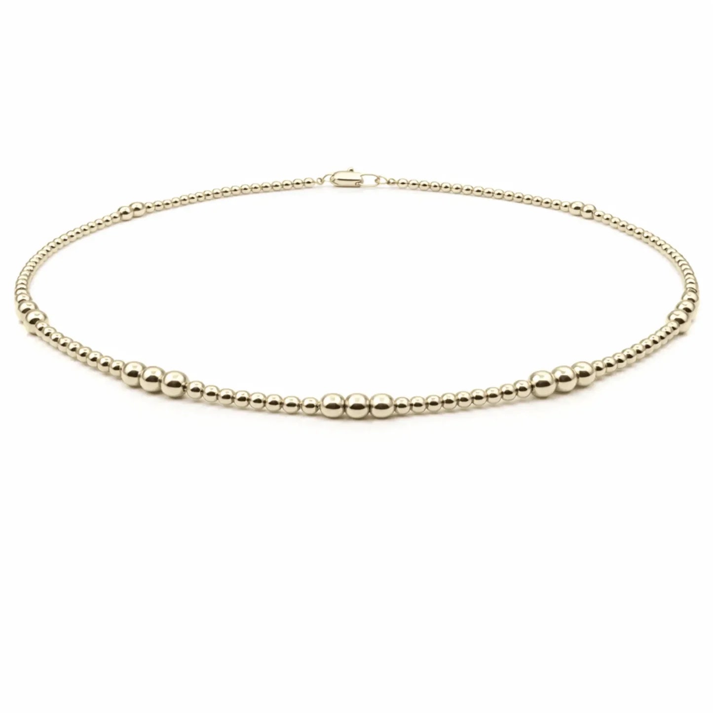 Erin Gray 2mm+4mm beaded 14k Gold Filled Waterproof Necklace