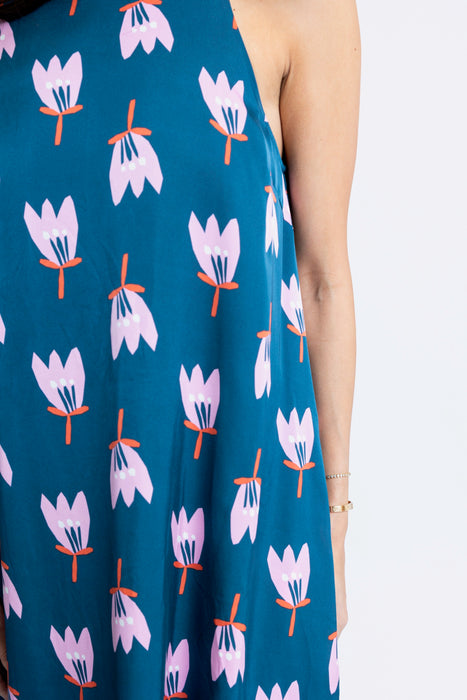 Karlie Midi Dress in Poppy Tulips