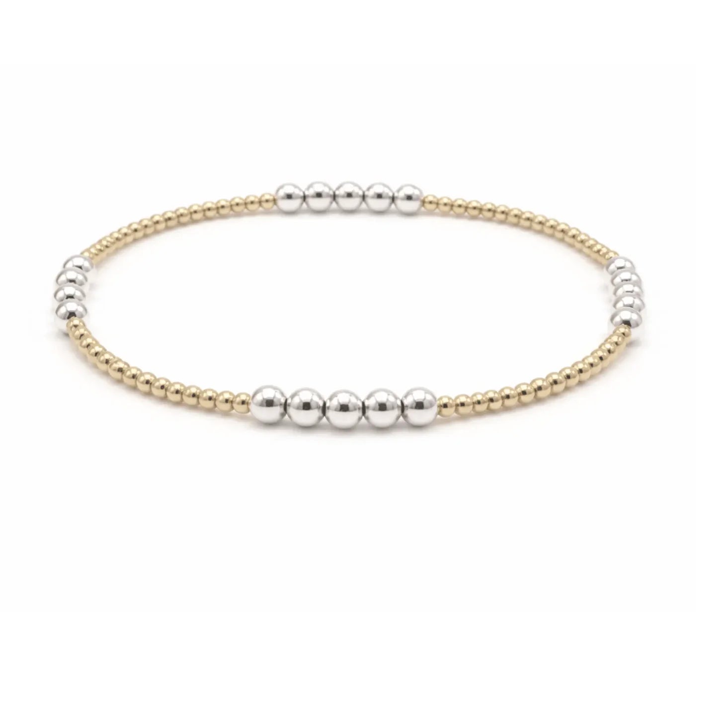 Erin Gray The Hamptons Mixed Metal 2x4 Beaded Bracelet