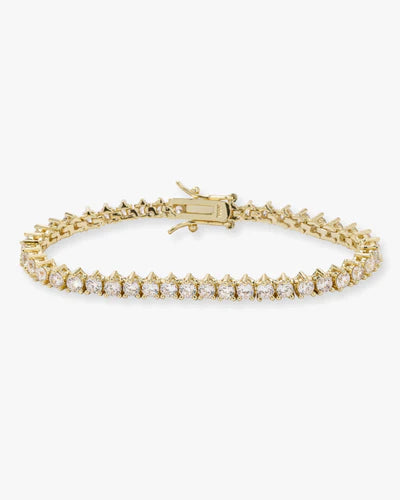 Melinda Maria Not Your Basic Tennis Bracelet in Gold