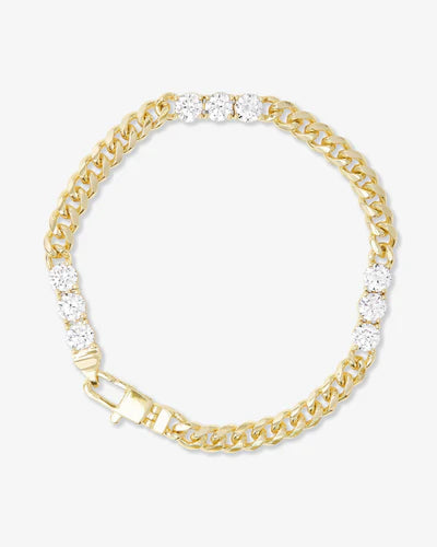 Melinda Maria Baby Julian's Obsessed With Diamonds Bracelet in Gold