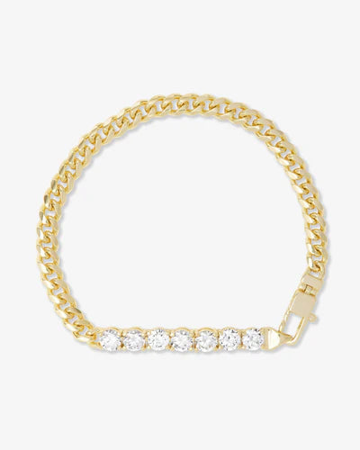 Melinda Maria Baby Julian Loves Diamonds Bracelet in Gold
