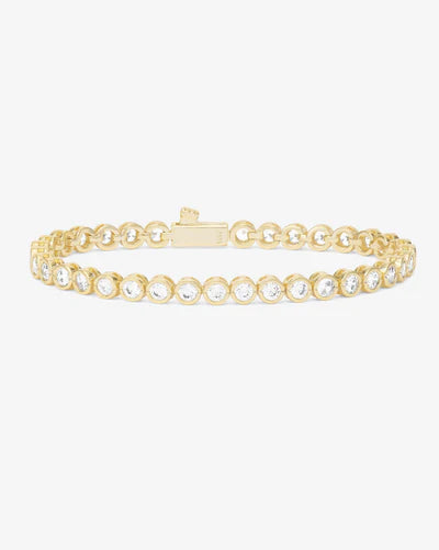 Melinda Maria Baroness Tennis Bracelet in Gold