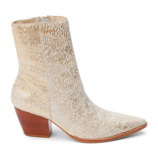 Matisse Footwear Caty Booties in Gold Splatter