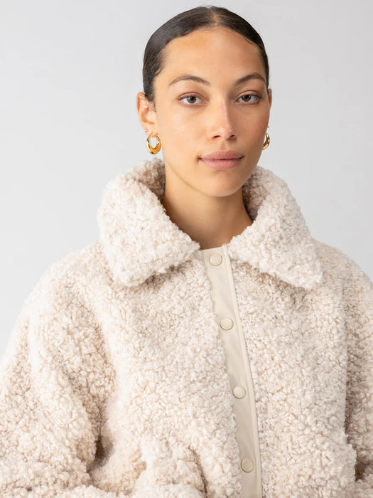 Sanctuary Libby Sherpa Jacket in Almond