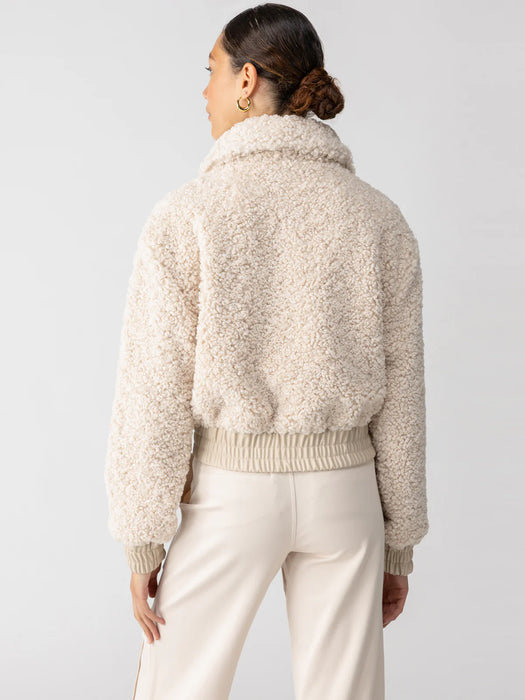 Sanctuary Libby Sherpa Jacket in Almond