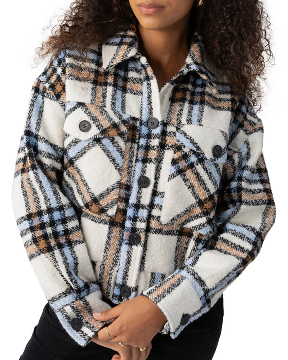 Sanctuary Liv Jacket in Sky Plaid