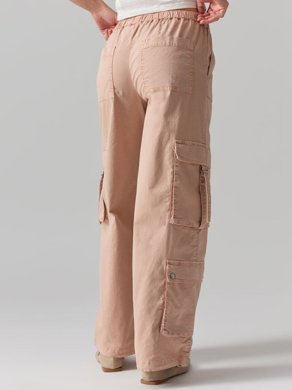 Sanctuary Cargo Parachute High Rise Pants in Bare Nude