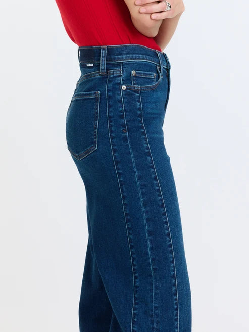 Daze Denim Pleaser High Rise Wide Ankle in Slow Motion
