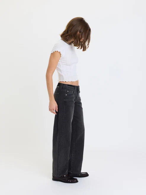 Daze Denim Replay Low Rise V-Waist Soft Barrel in Motion