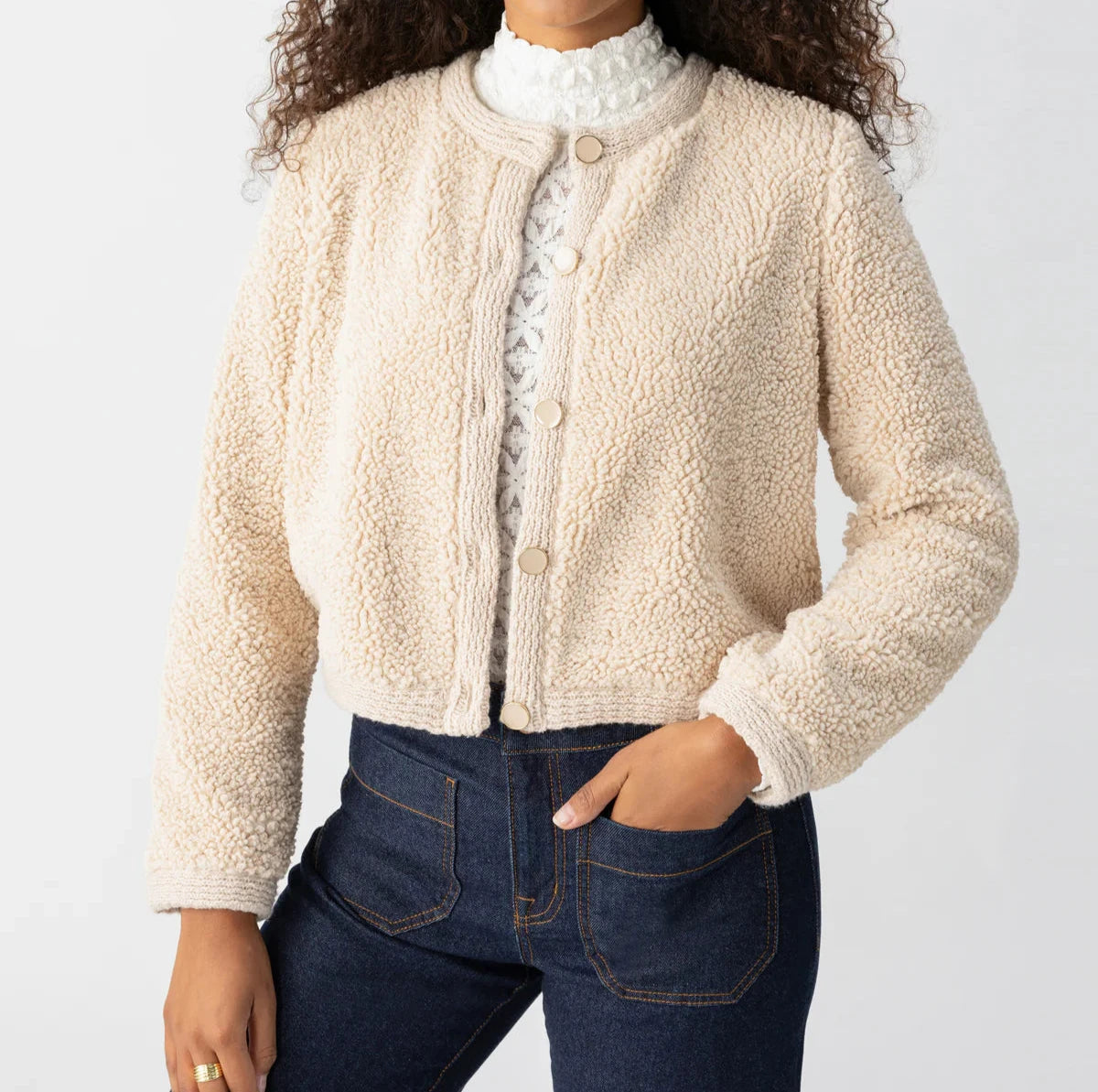 Sanctuary Cozy Cardigan in Toasted Almond