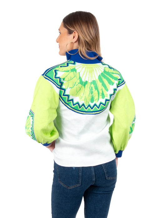 Emily McCarthy Lolli Sweater in Deco Palm