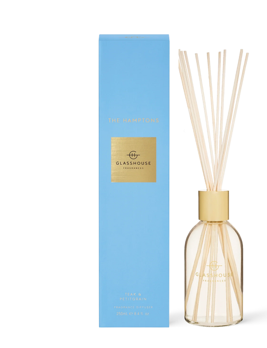 Glasshouse Fragrances Reed Diffuser in The Hamptons