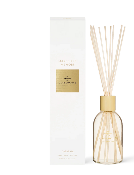 Glasshouse Fragrances Reed Diffuser in Marseille Memoir