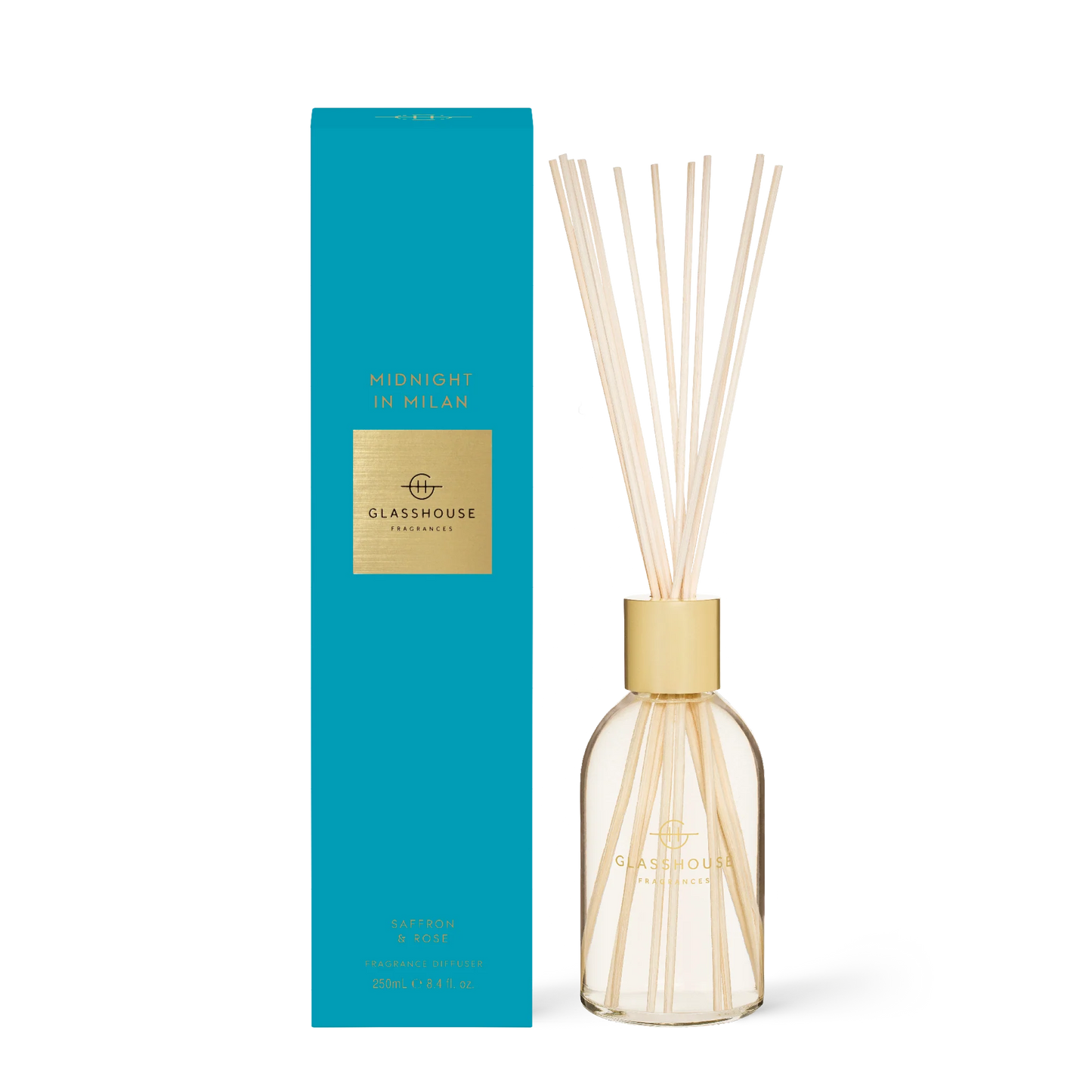 Glasshouse Fragrances Reed Diffuser in Midnight in Milan