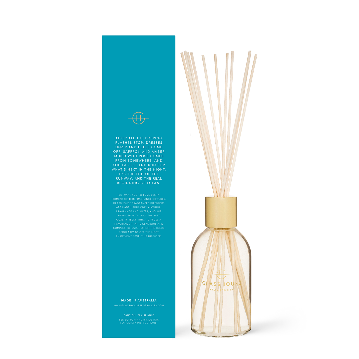 Glasshouse Fragrances Reed Diffuser in Midnight in Milan